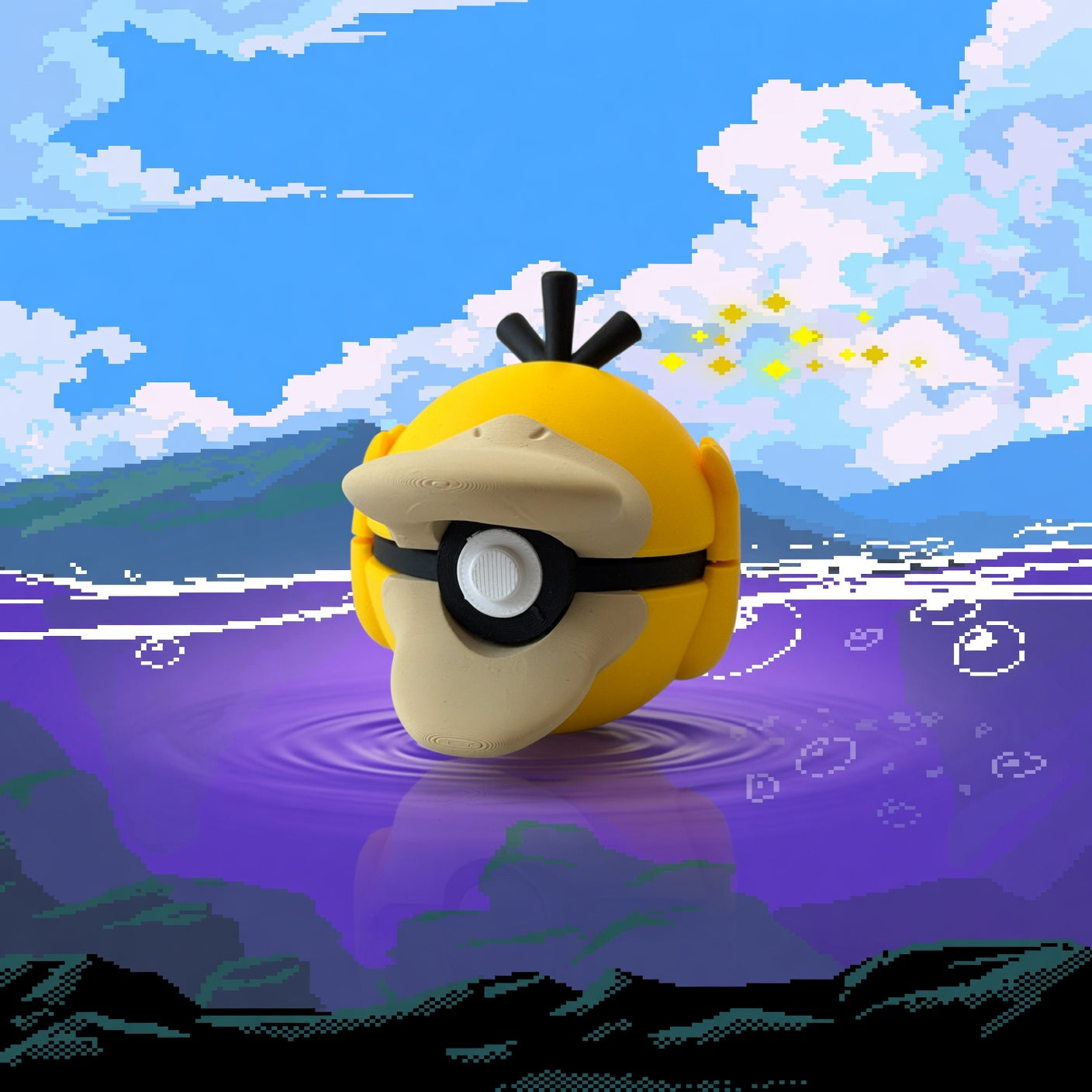 0054 - Psykokwak - Psyduck - Poké Ball Impression 3D