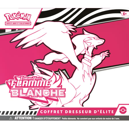 Coffret Dresseur d'Élite Pokémon JCC :  Écarlate et Violet - EV 10.5 Flamme Blanche - ETB - FR FR