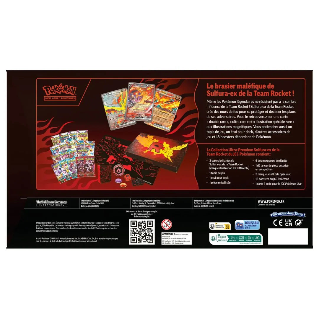 UPC Pokémon JCC : Collection Ultra-Premium Sulfura-ex de la Team Rocket - FR