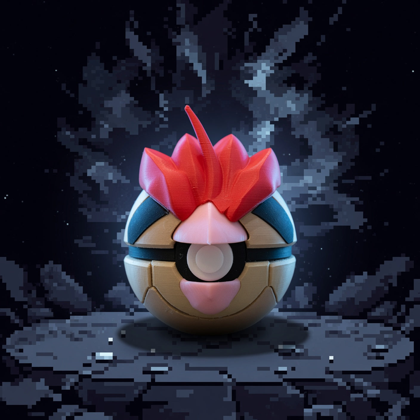 0017 - Roucoups - Pidgeotto - Poké Ball Impression 3D
