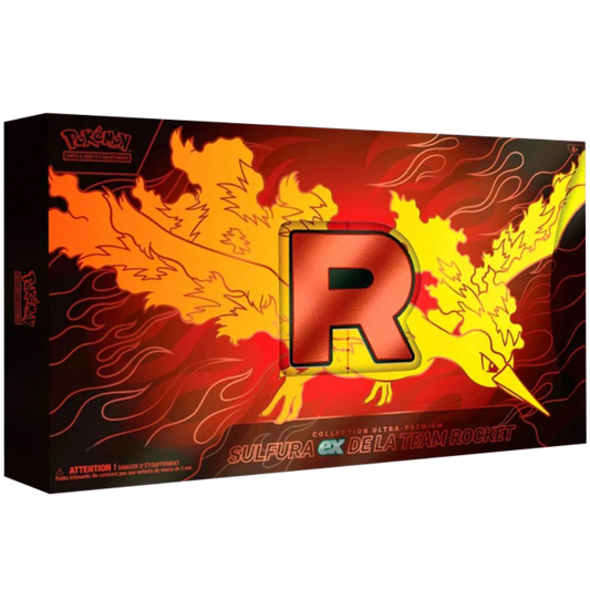 UPC Pokémon JCC : Collection Ultra-Premium Sulfura-ex de la Team Rocket - FR