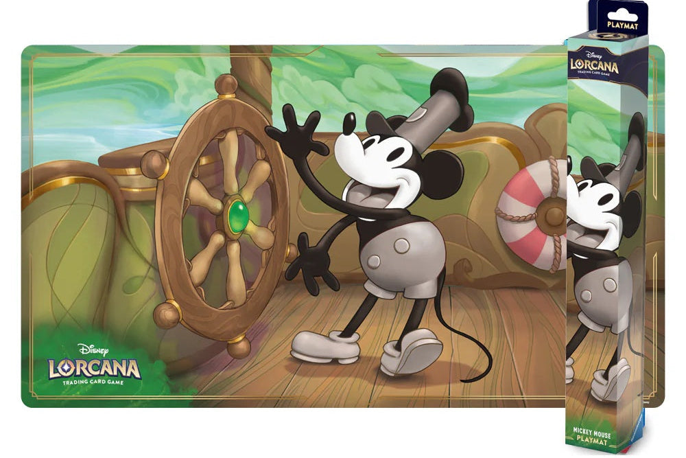 TAPIS DE JEU STEAMBOAT WILLIE - DISNEY LORCANA JCC