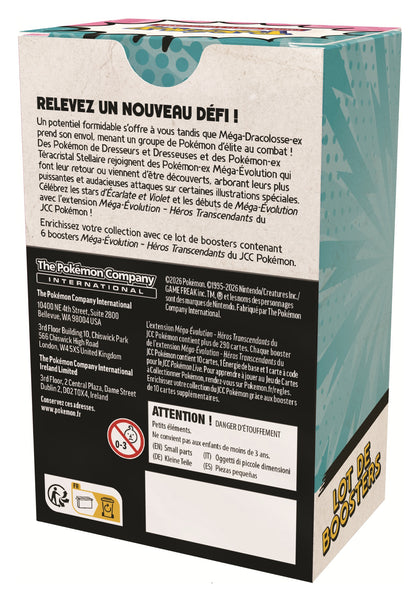 Set van 6 Mega-evolutie-boosters - ME2.5 Transcendente Helden - FR